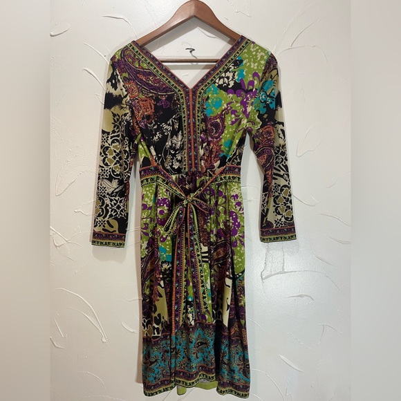 ECI New York BoHo Multicolor Dress SZ S - Picture 2 of 12